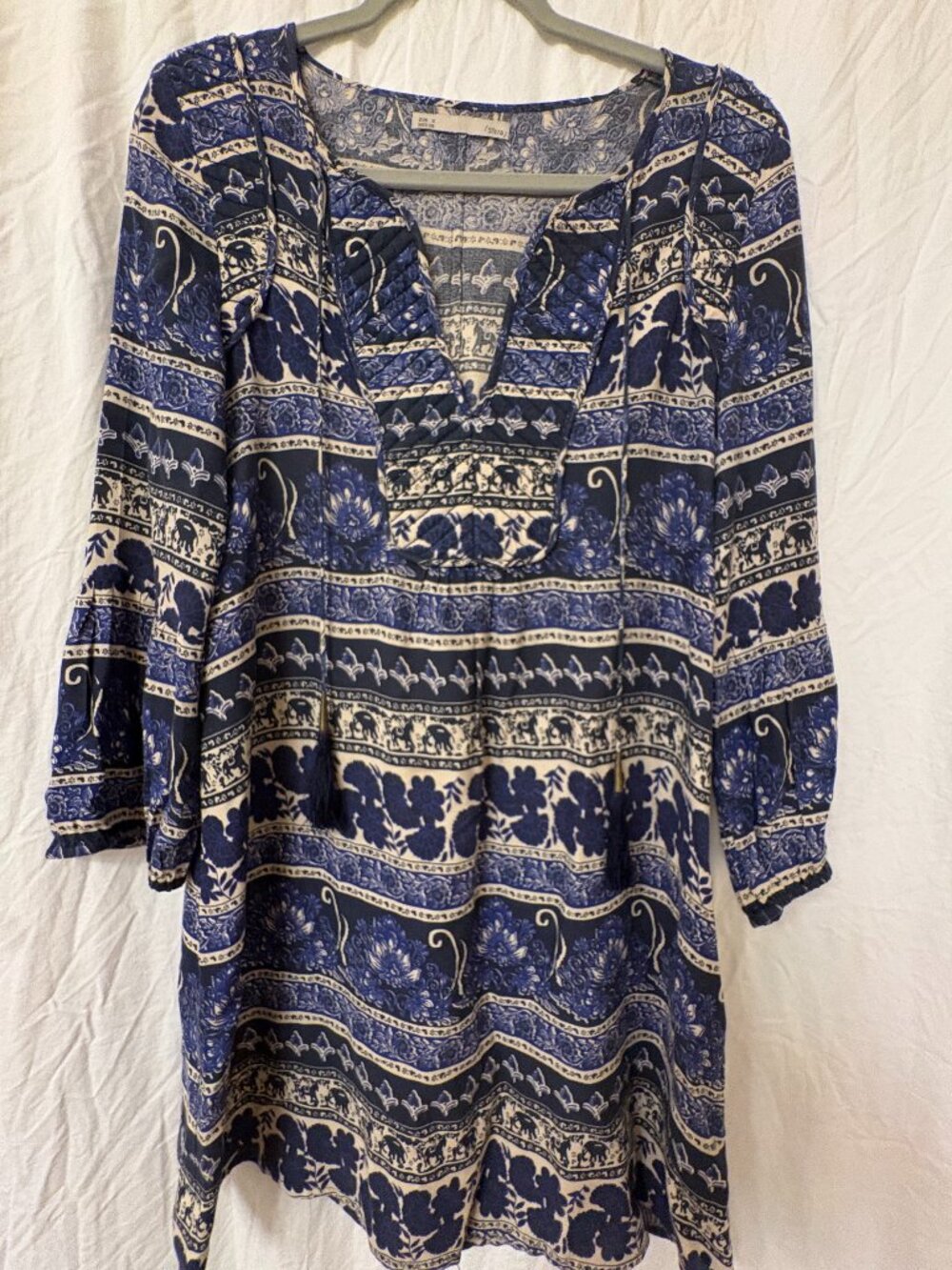 Elephant print boho fun dress. Size small.